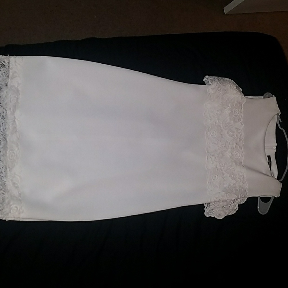 All white dress